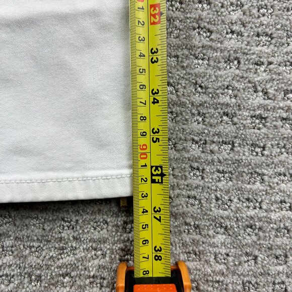 MOSSIMO Denim Legging Pants Women Size 14 White Jeans Zip Bottoms Stretchy - Picture 6 of 12